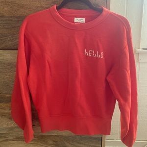 Rag and Bone “hello” cropped sweatshirt XXS